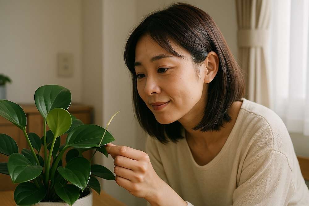 ペペロミアの花は珍しい