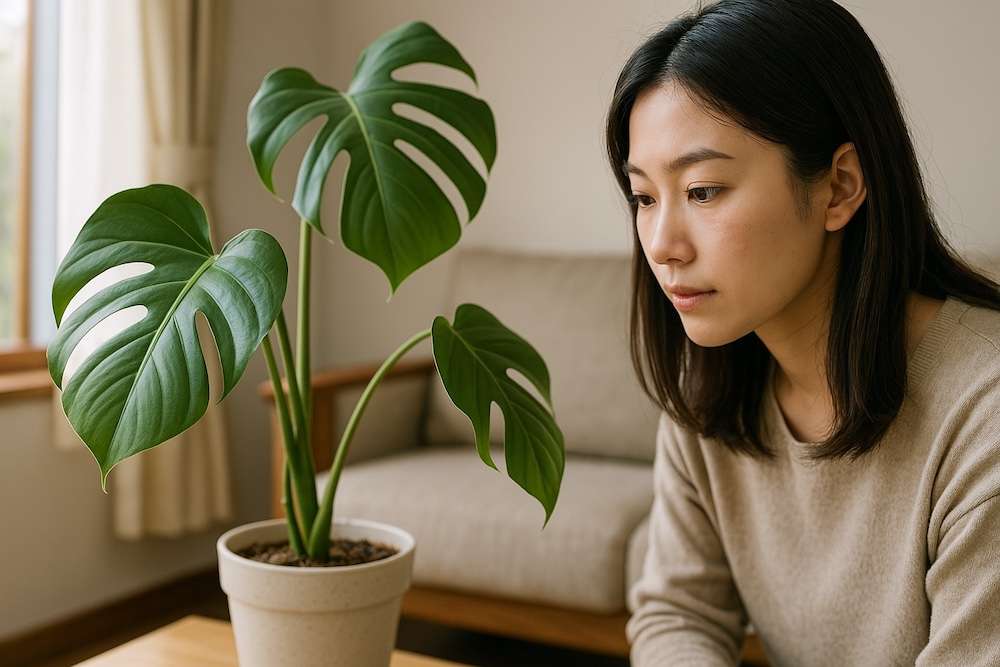 モンステラがうなだれる前兆を見分ける方法