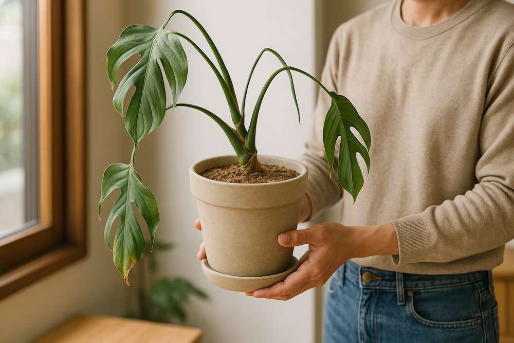 モンステラが水不足になるサインとは