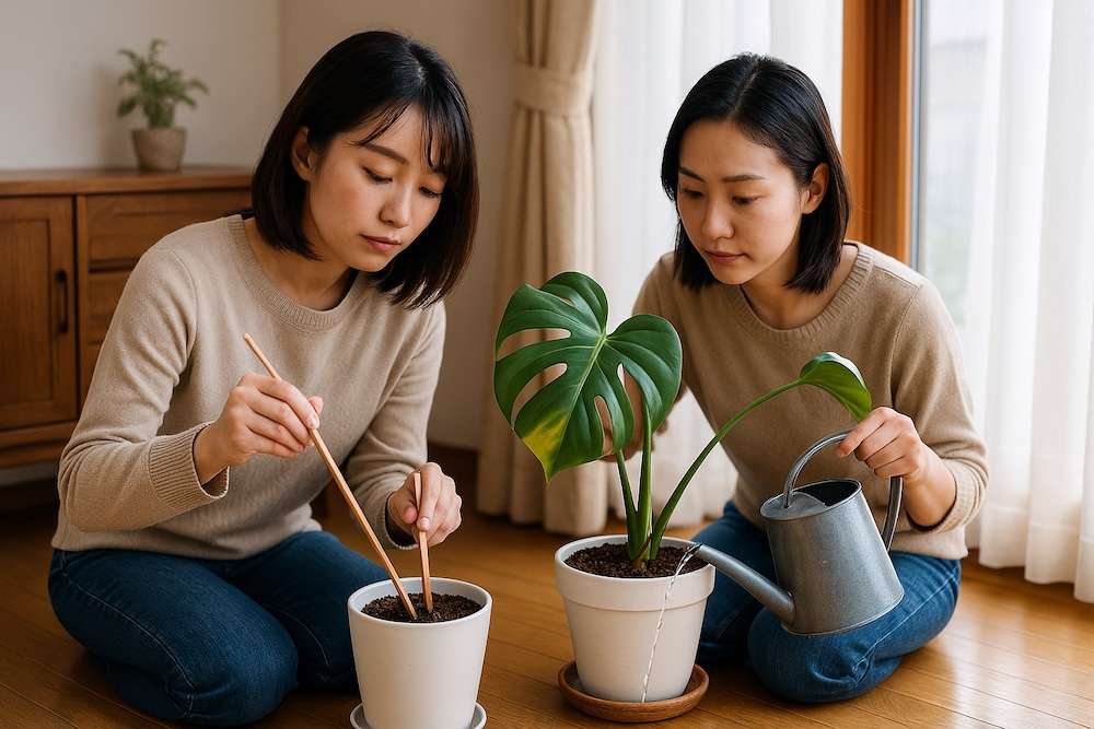 モンステラの正しい水やり頻度とタイミング